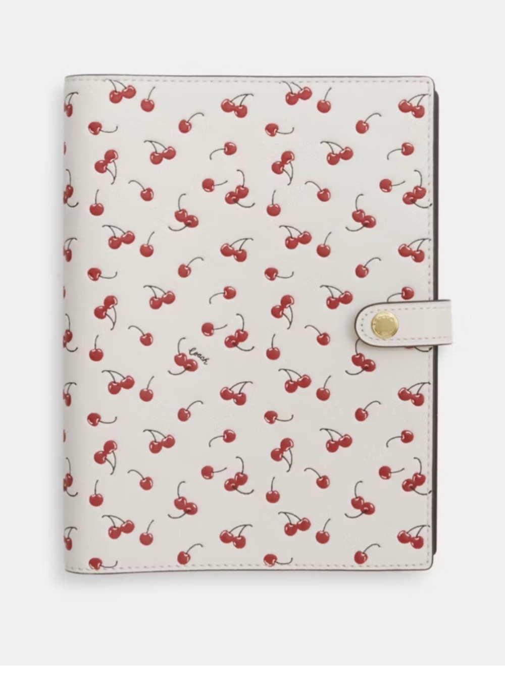 🍒Coach NWT Cherry-Print Notebook